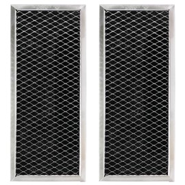 Microwave Recirculating Charcoal Filter WB02X10956 JX81H Charcoal Filter Replacement by AMI PARTS - Replaces AH951943 EA951943 JX81H(2 pcs)