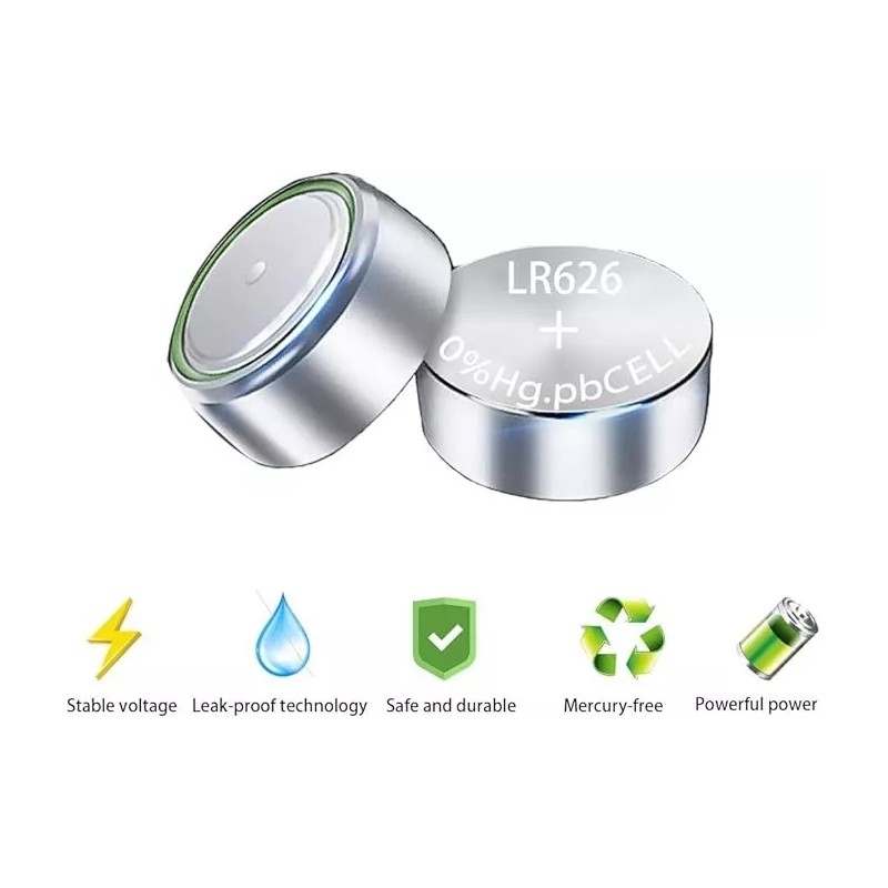 Battery 200 Pcs AG4 377 377A LR626 SR66 1.5v Alkaline