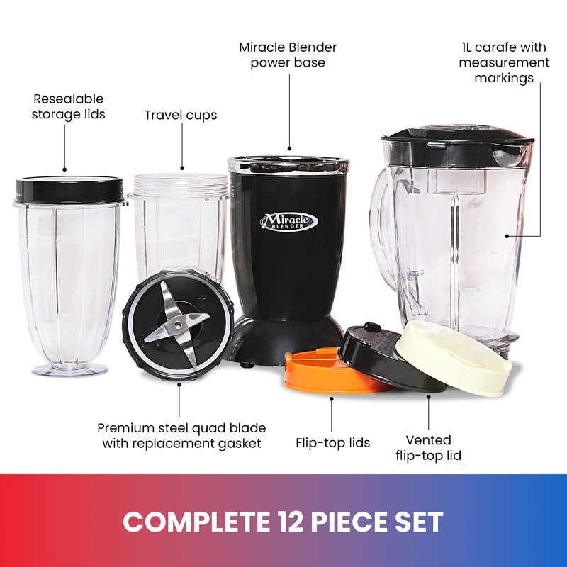 Total Chef Miracle Blender – Electric Mixer for Smoothies, Ice