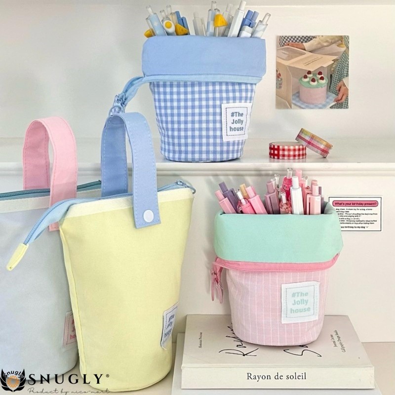 snugly 大容量 ペンケース 多機能 筆箱 ツールペンケース ペン入れケース 文房具収納ポーチ おしゃれ シンプル