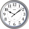 Sharp MZ Berger MZB SPC957 8 1/4 Round Wall Clock; Silver