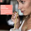 GERNEO® Reusable Bamboo Straw in Brown - Set of 10