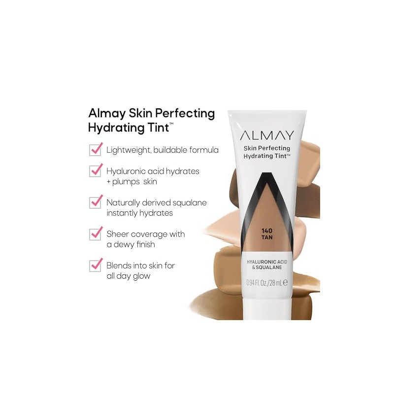 Base de maquillaje Almay Skin Perfecting Hydrating Tint tono Buff