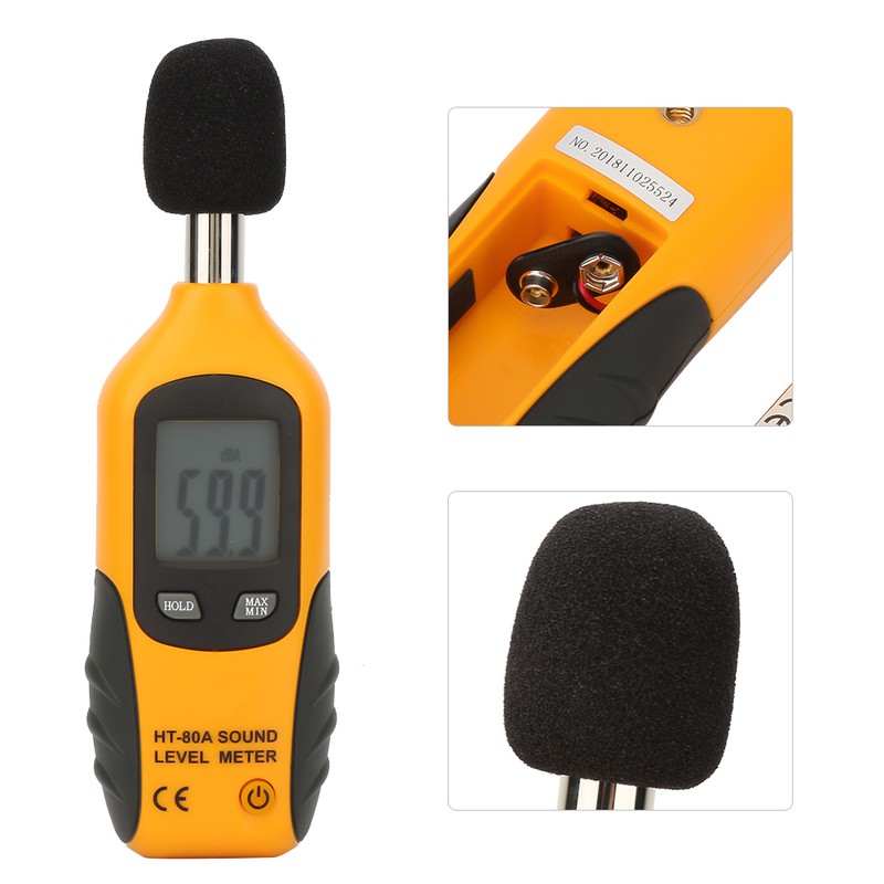 HT-80A LCD Display Noise Tester Sound Level Monitoring Tester Meter
