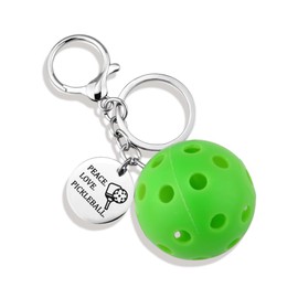 Pickleball Player Lover Keychain for Men Women Birthday Christmas Gift Sport Accessories Backpack Pickleball Bags Charms for Boys Girls Cheerleaders Encouragement Gift Sports Keyring