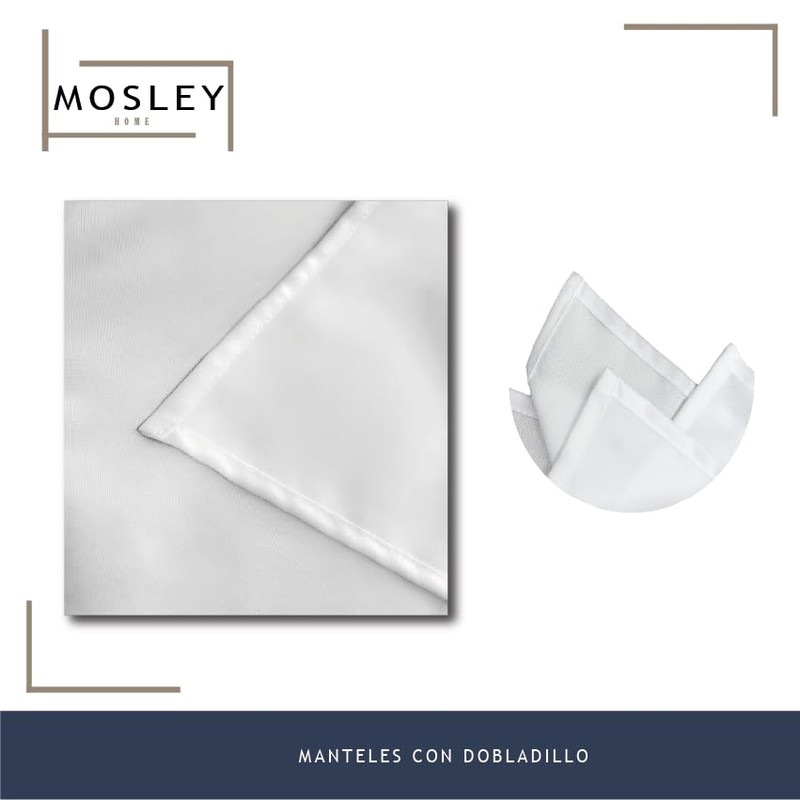 Mosley Mantel Varios Colores para Mesa de Banquetes, Eventos y