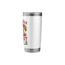 Sleigh Bells and Chest Swells Santa Christmas Gym Stainless Steel Insulated Tumbler
