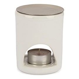 NKlaus Incense Burner Stainless Steel Sheet White for Frankincense Herbs Incense Handmade 2598