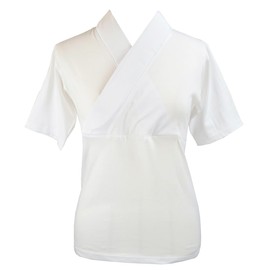 [wyenishiya] T-shirt Hanjuban for Winter, Women's, New Easy T-shirt Hanjuban, Short Collar Undershirt, Easy Hannjuban, Juban, Kimono Accessories, Made in Japan, white