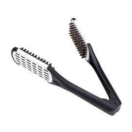 AngeliqueShop Women's Straight Hair Brush Black and White Twin Brushes Cordless Sand Pinch Curly Hair Smooth Straight Hair