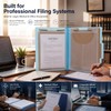 Tinlade 25 Pcs File Retention Jackets Clear Poly Letter Size