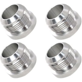 Male Billet 6061t6 Aluminum Weld On Fitting Bung (4Pcs, 6An)