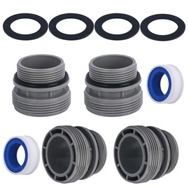 4560 Pool Hose Conversion Adapters Kit for Intex Hayward Coleman Pool Filter Pump Adapter 40mm to 1 1/2 Inch Kit for Intex Hose Conversion Adapter Kit Pool Hose Connector Above Ground Part - 4 Pack