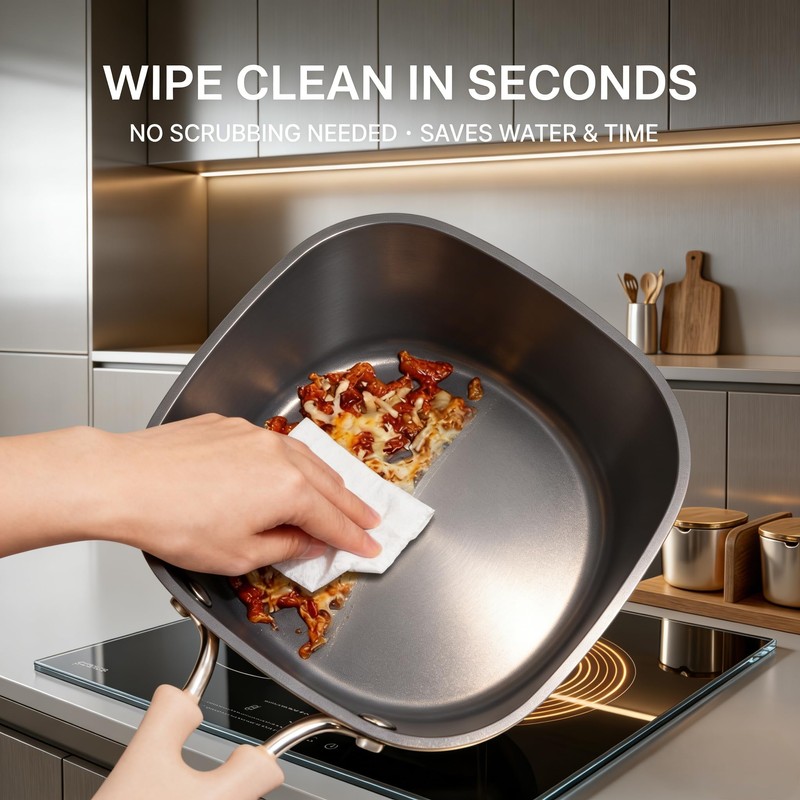 1.5QT Saucepan with Lid, Nonstick Ceramic Coating, PFAS & PFOA-Free,