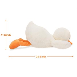 Fortuning's JDS Duck Plush Toy Cuddly Toy Fluffy Soft Duck Plush Cushion Plush Toy Anime Plushie Stuffed Duck Stuffed Duck Plush Toy for Children Birthday Gift