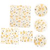 Mobestech 3pcs Beeswax Food Preservation Wraps Reusable Cloths for Sustainable