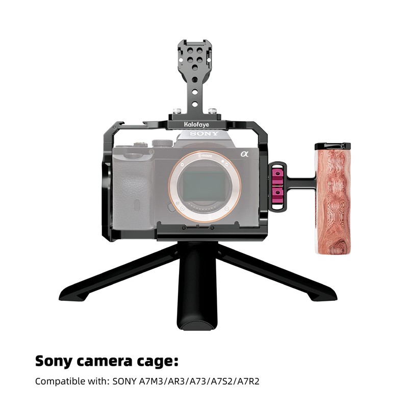 Kalofaye Aluminum Alloy Camera Cage Kit Replacement for Sony A7
