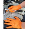 Heavy Duty Super Strong Orange Grip Nitrile Gloves PF 8