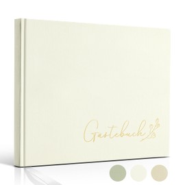 Hyggartn Guest Book for Wedding, Birthday, Baby Shower, Christening - Guest Book Wedding 108 Blank Pages White - Wedding Book Wedding Guest Book Wedding Album Guest Book Premium Paper