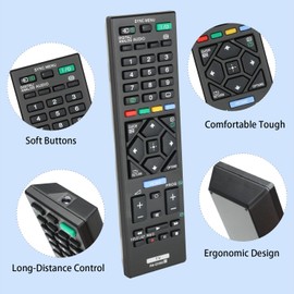 Remote Control RM-ED062 Compatible with Sony TV KDL-32R415 KDL-485B KDL-48R55XC KDL-32R403C KDL-32R405C KDL-32R500C KDL-32R503C KDL-40R485B KDL-32R400A KDL-32R400A KDL-32 R400A KDL-32R503C 420A KDA