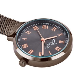 Annie Apple Meraki Rose Gold/Gunmetal Mesh Fob