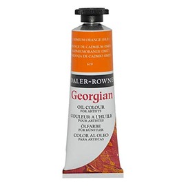 Daler-Rowney Georgian Oil Paint Cadmium Orange Hue 38ml Tube - Art Paints for Canvas Paper and More - Oil Painting Supplies for Artists and Students - Artist Oil Paint for Any Skill Set