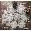 MINDPLUS Set of 11 Hand Crocheted Doilies Cotton Crochet Lace