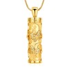 AIWENXI Cylinder Butterfly Urn Ashes Necklace for Women Men Cremation