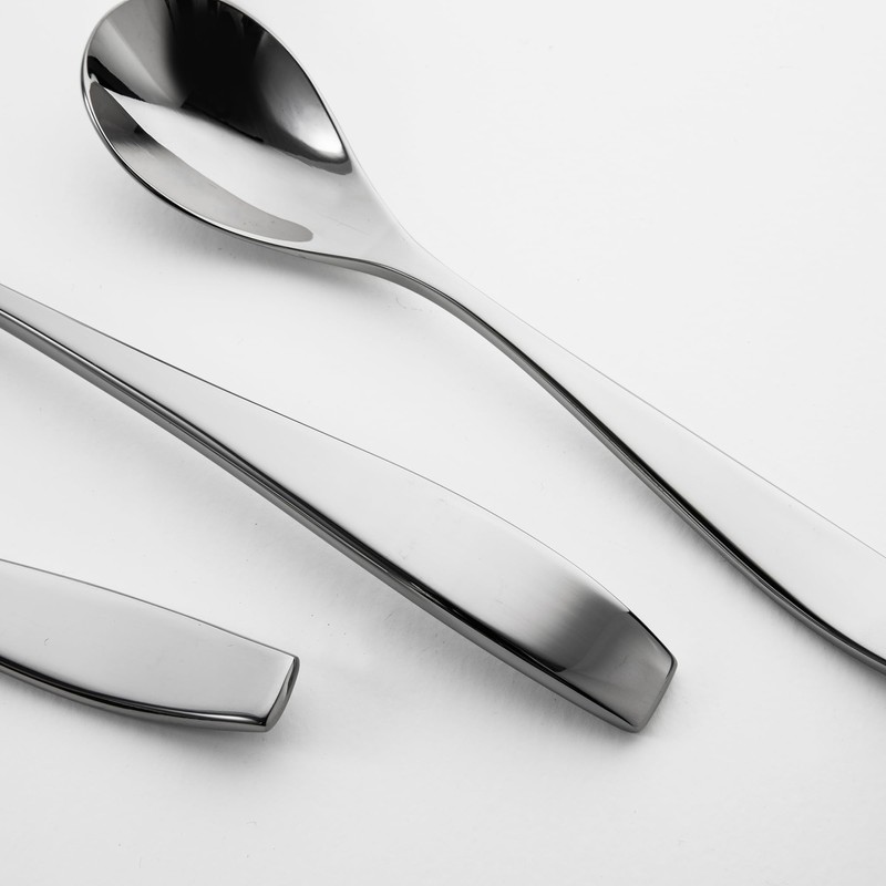 Robert Welch Vista Bright Cutlery Coffee/Espresso Spoon, Set of 8.