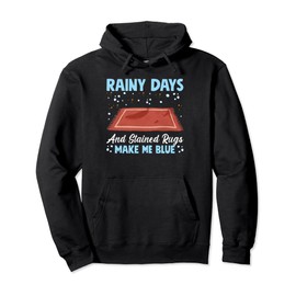 Gloomy Moody Weather Rug Stains Household Stress Relief Pullover Hoodie