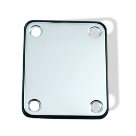 Neck Plate with cushion, Electric, 2 x 2 1/2", Chrome, Steel