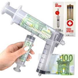 Money Injector Financial Syringe Money Gift Funny Gift Idea Money Gift Box Approx. 15 cm