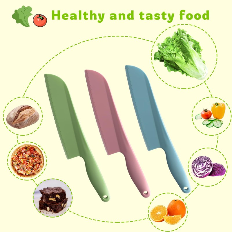 PALAKATE Lettuce Knife, 11 inch Nylon knife, Plastic Lettuce Knife