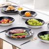 Bestone Porcelain Dinnerware Sets Service for 4, 12 pcs Hand