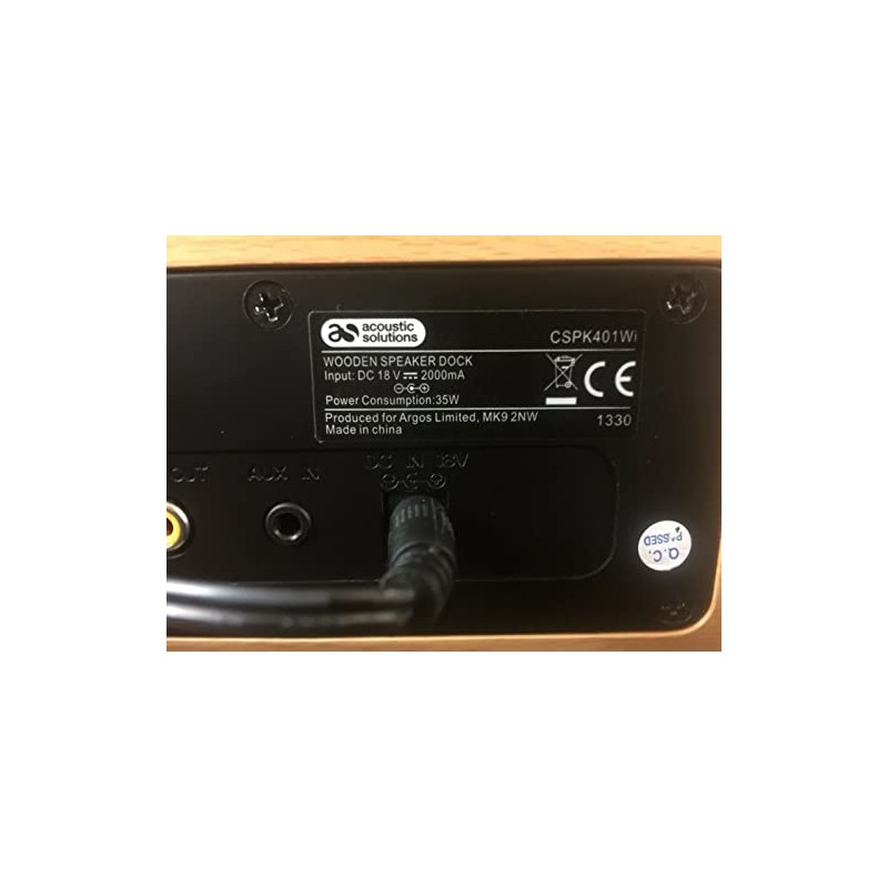 Bluetooth adapter compatible for use with Acoustic Solutions Wooden Speaker