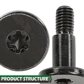 GRAND ORANGE Tailgate Cap Screws Bolts Compatible with 2009-2014 Ford F150 excluding Flareside/Fit 2005-2016 Ford F250 F350 F450 F550 4pcs Tailgate Cover Bolts