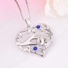 YL Mama Necklace 925 Sterling Silver Mother Holding Children's Hand,