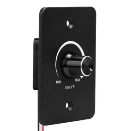 VIPMOON DC 12V Dimmer Switch 0% —100% Dimming Metal Aluminum PWM Dimmer for Campervan Car Boat Truck Trailer Caravans, No Noise No Flicker 12V Dimmable LED Single color Strip Light Rotary Knob