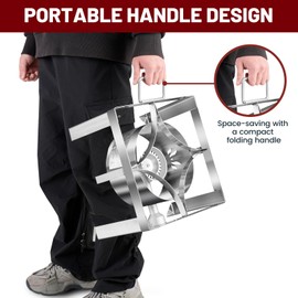 ARC Portable Stainless Steel Propane Burner,55,000BTU Camping Stove Gas Burner for Outdoor Cooking,12.5(W) x6.5(H) All Welded Frame,Great for Camping,Turkey Fry,Crawfish Boil,Homebrewing