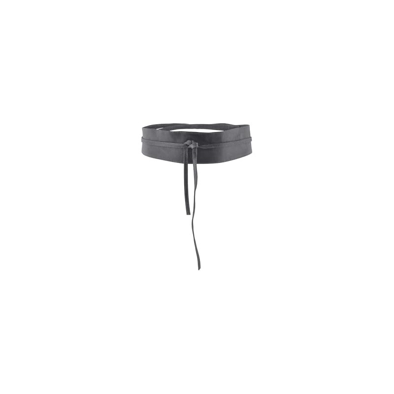 PIECES Pcvibs Women's Leather Tie Waist Belt Noos, castlerock