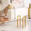 Elegant Acrylic Cup Holder Disposable Cup Storage Organizer Home Coffee