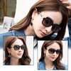 FEISEDY B1086 Polarized Sunglasses, Women's, Stylish, Sunglasses, Large Jewelry Frame,