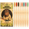 Tetragonal tree 20 Count Bamboo Toothbrushes - BPA Free Soft