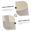 Abaodam Detachable Wall Mount Hook Flower Pot Oval Iron Barrel