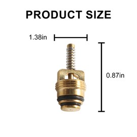 LEDBarz Standard M10 Brass A/C Schrader Valve Core(25-Pack) for BAS03009,MT0065,59356,GM 10245619,Chrysler 4882331,Ford 4L3Z19D701A & More Vehicles Accessories Replacement