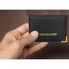 Black Faux Leather Travel Card Wallet ID, Railcard, Bus Pass
