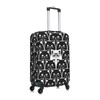 Richugui Cute Black and White cat Pattern Luggage Cover Elastic