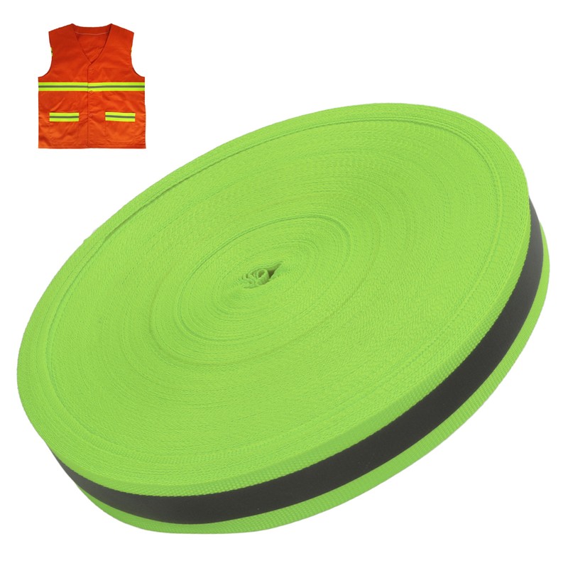 Reflective Ribbon Soft Durable Flexible Fluorescent Ribbon for Improving Night