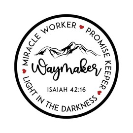 Miracle Worker Promise Keeper Waymaker Embroidered Patch Religious Jesus Christian Embroidery Patches Scripture Bible Verse Iron On Faith Patch for Clothes Backpacks Gifts for Women Men 3x2.2 Inches