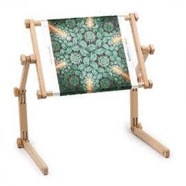 Needlework Table and Lap Hands-Free Stand with Adjustable Frame Made of Organic Beech Wood Tapestry Cross Stitch Embroidery Frame Holder (30x40 cm (11.8" x 15.7"))